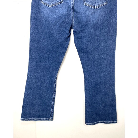 Ann Taylor LOFT Made and Loved Jeans 29 Modern Boot Blue Denim The Kick Crop - Picture 6 of 14
